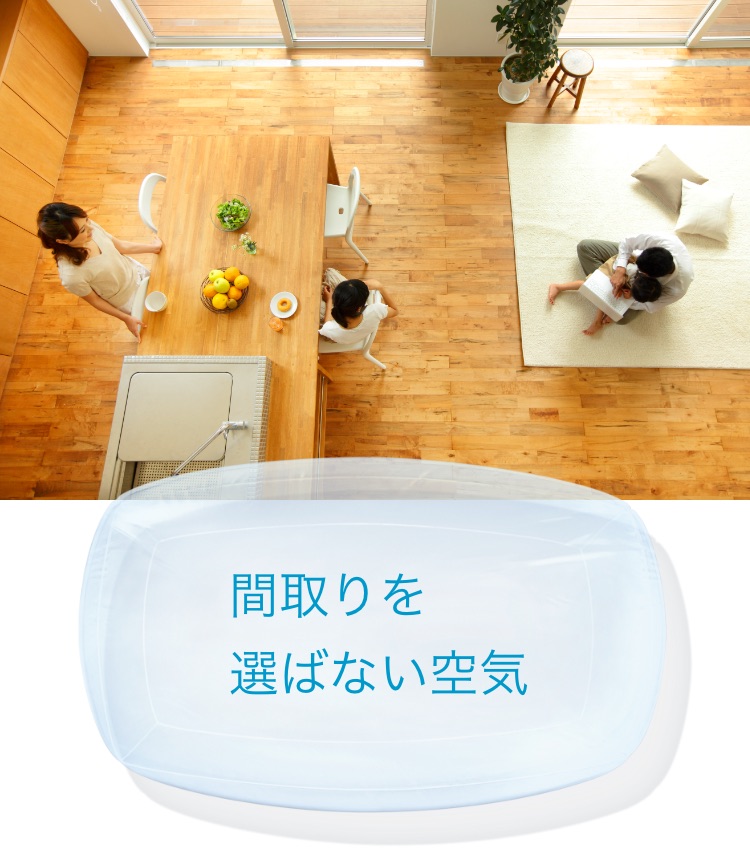 間取りを選ばない空気