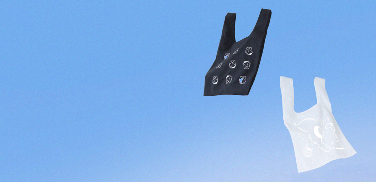 空気をデザインするエコバッグ