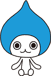 イラスト：座っているぴちょんくん