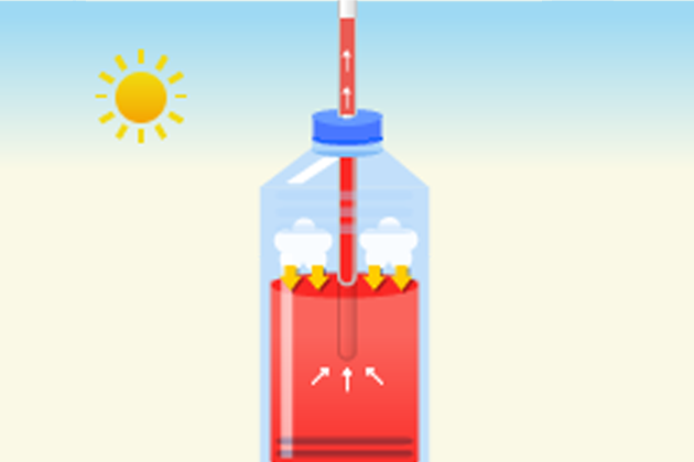 ペットボトルで作る温度計 空気の学校 ダイキン工業株式会社