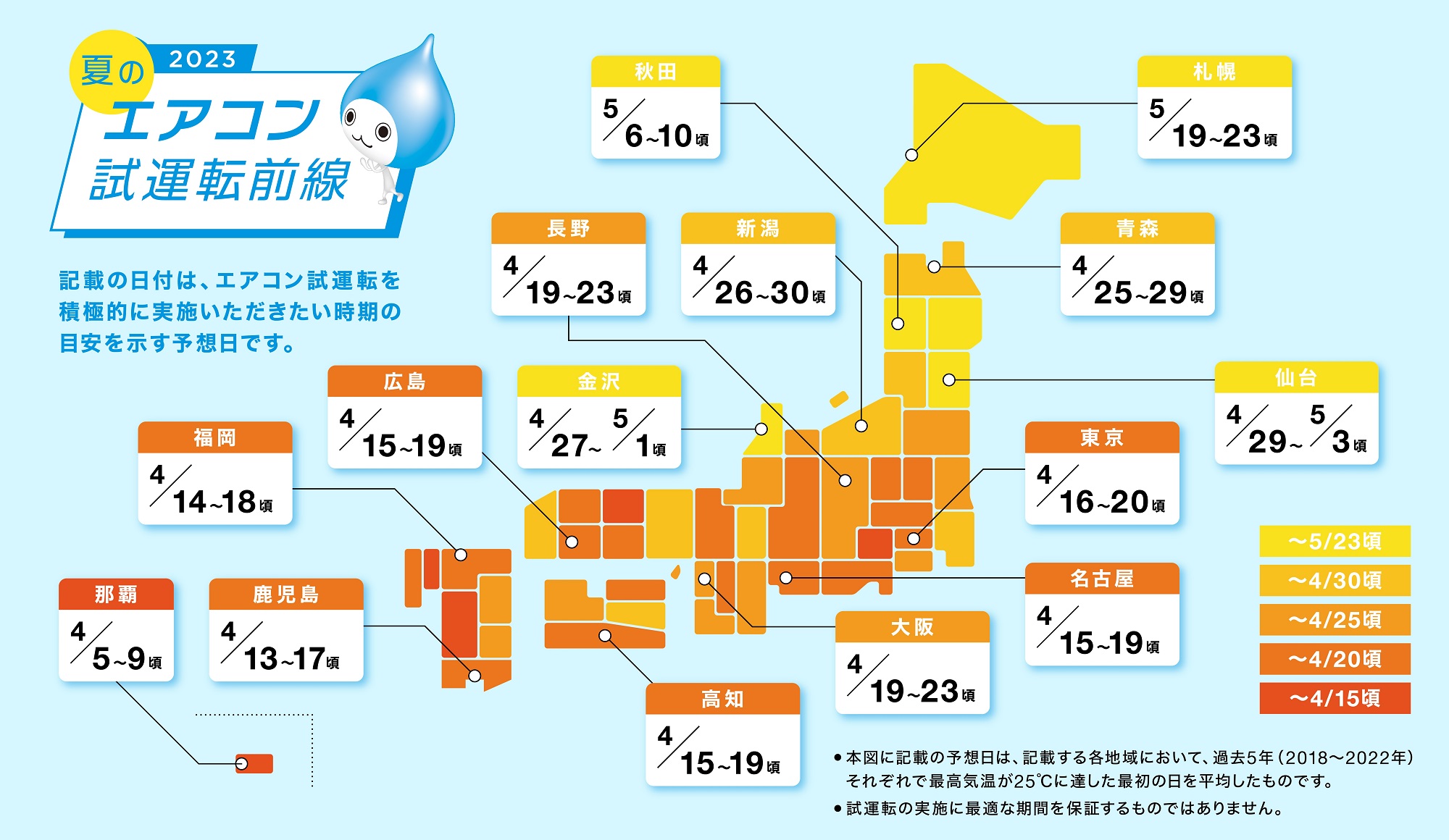 夏前の新基準「エアコン試運転指数」と「エアコン試運転前線」を提案 