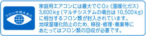 「フロンの見える化」シール